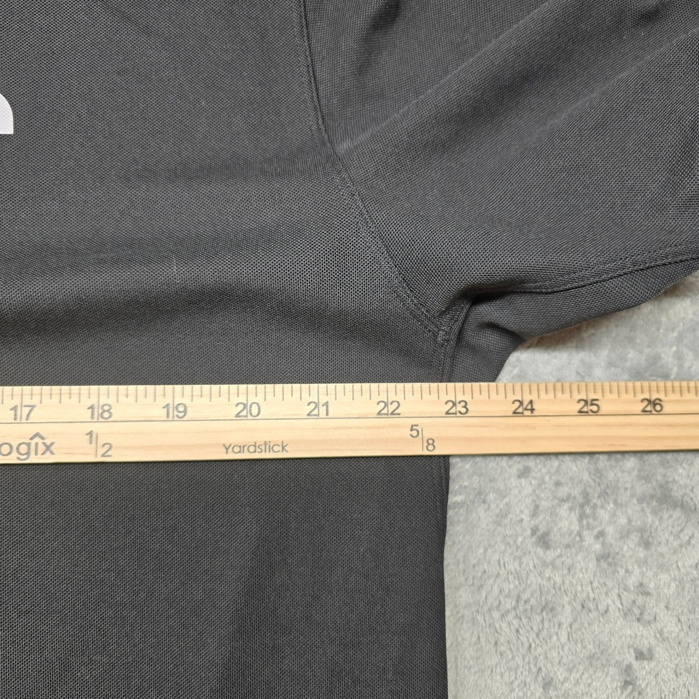 The North Face Coolmax Quarter Zip Polo Shirt Mens XXL Black Short Sleeve Logo - Picture 7 of 8